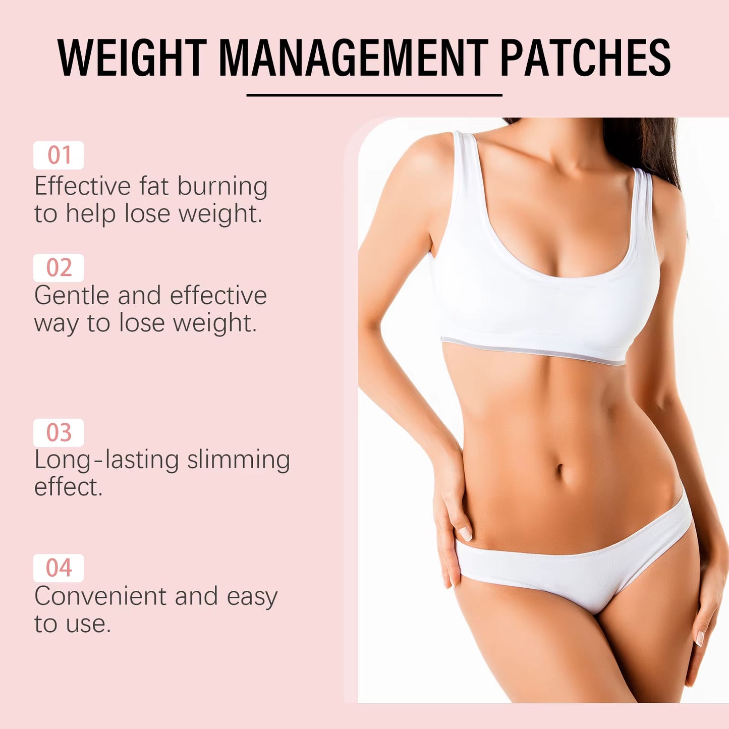 GLP-1 Weight Management Patches Body Shaping Slimming Burning Fat Improve Stomach Belly Ensure Lasting Weight Loss Results