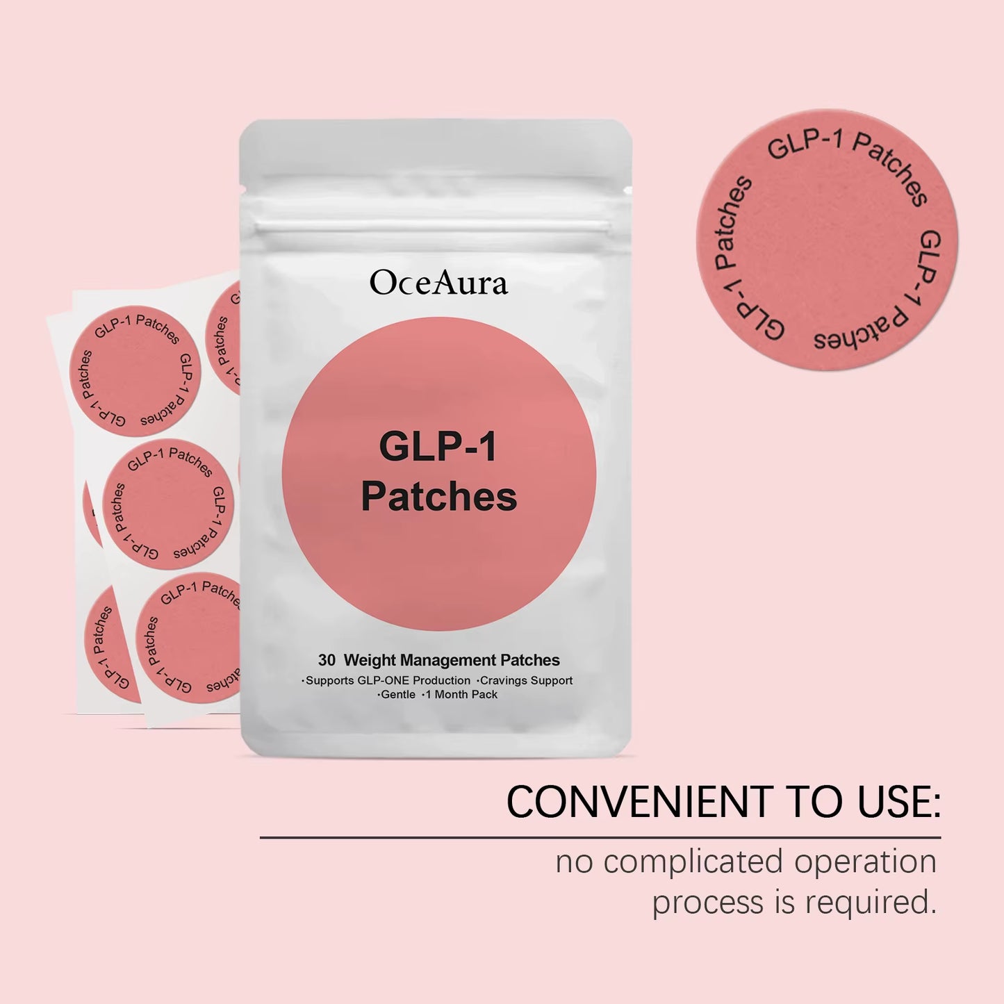 GLP-1 Weight Management Patches Body Shaping Slimming Burning Fat Improve Stomach Belly Ensure Lasting Weight Loss Results